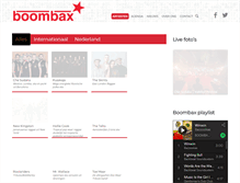 Tablet Screenshot of boombax.nl